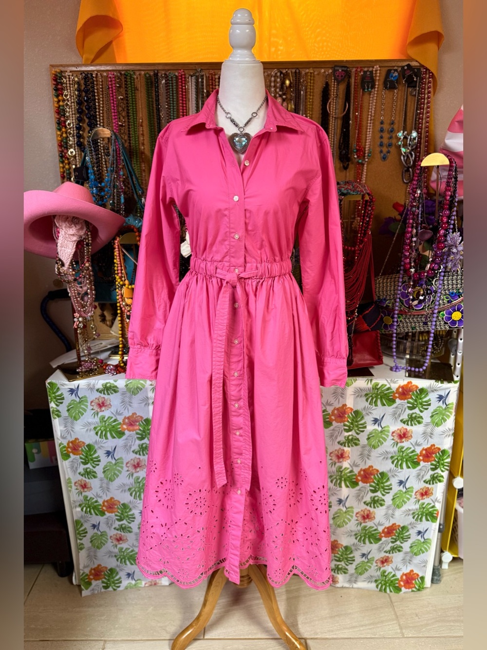 Free Assembly Eyelet Dress- EUC - Xs